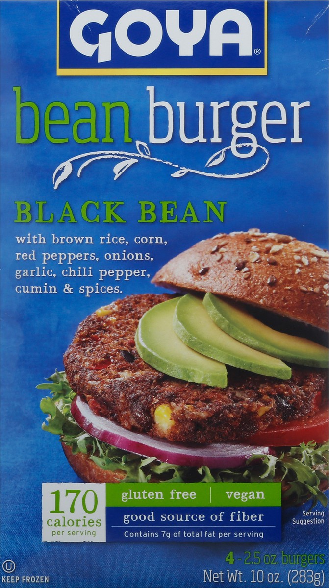 slide 15 of 15, Goya Black Bean Burgers - 10 Oz, 10 oz