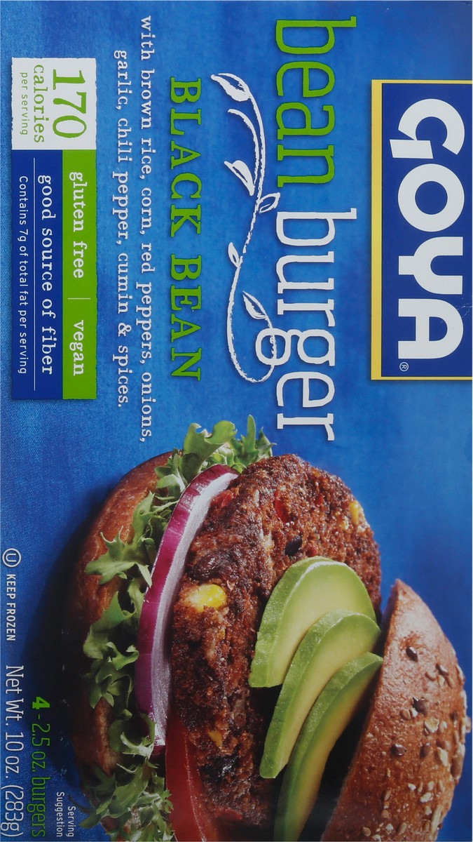 slide 8 of 15, Goya Black Bean Burgers - 10 Oz, 10 oz