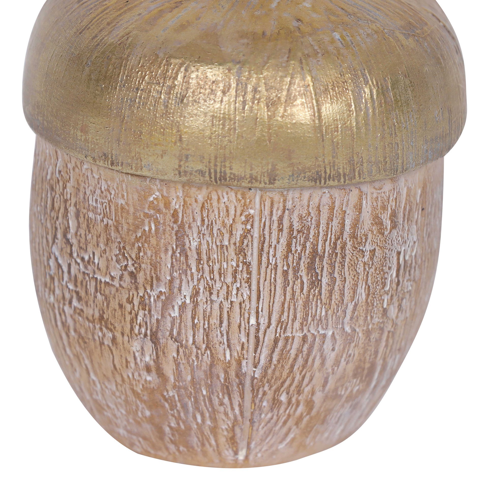 slide 2 of 5, 3.75" Gold Acorn Tabletop Decor By Ashland, 2.5 in x 2.5 in x 3.75 in