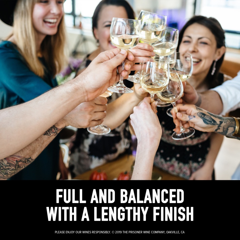 slide 4 of 7, Blindfold White Blend White Wine by The Prisoner Wine Company, 750 ml