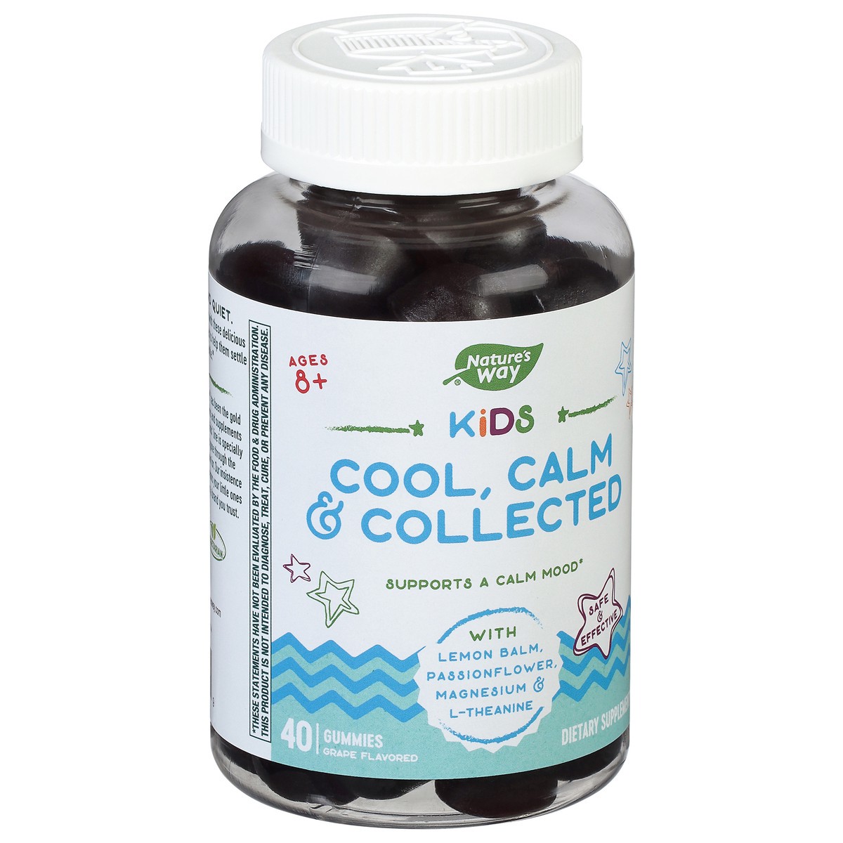 slide 6 of 9, Nature's Way Kids Grape Flavored Cool, Calm & Collected 40 Gummies, 1 ct