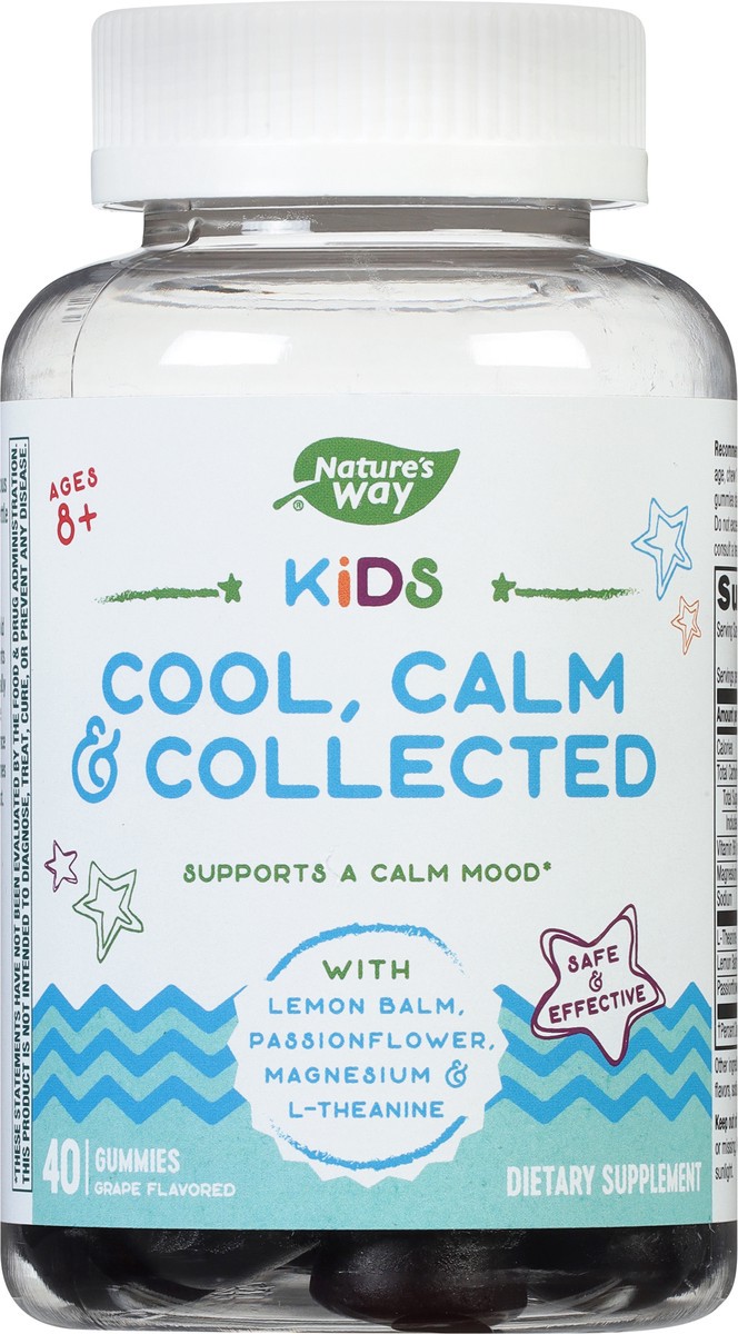 slide 5 of 9, Nature's Way Kids Grape Flavored Cool, Calm & Collected 40 Gummies, 1 ct