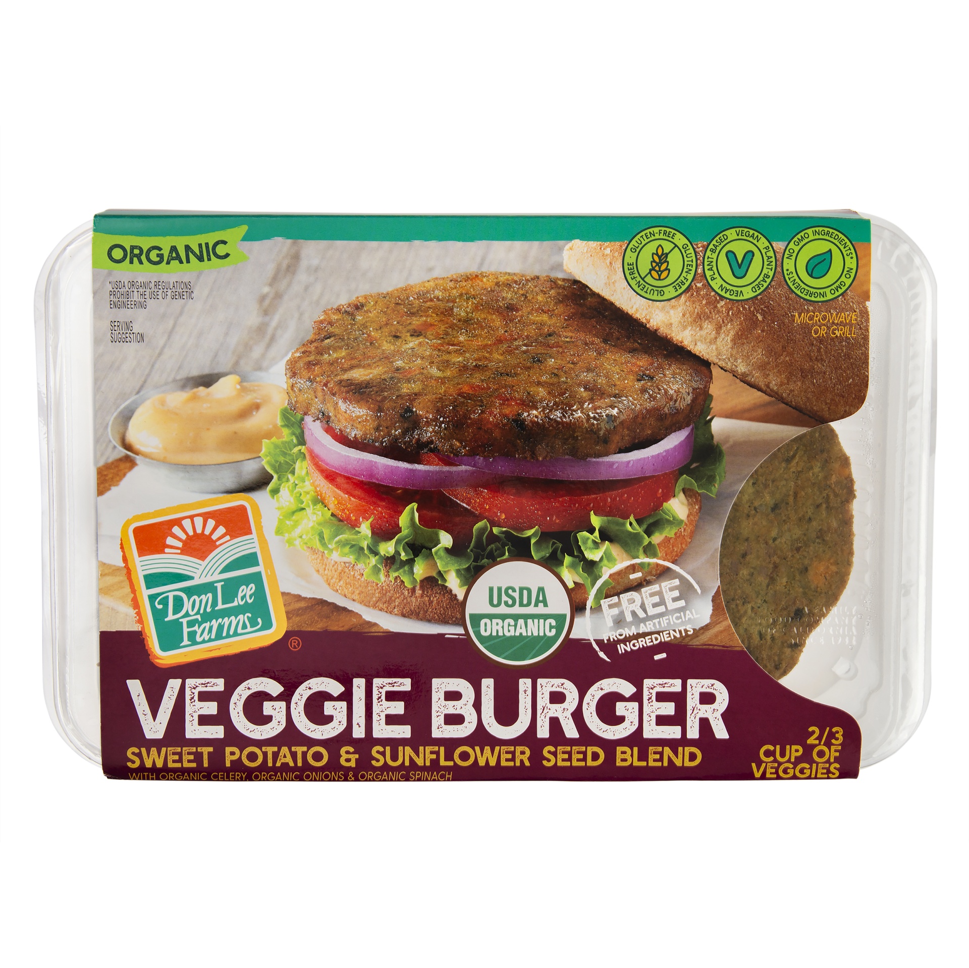 slide 1 of 2, Don Lee Farms Organic Veggie Patties, 