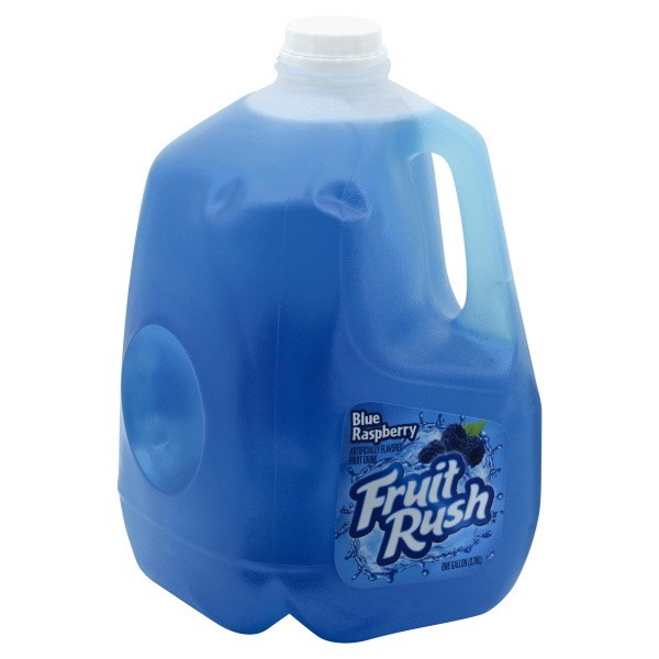 slide 1 of 1, Fruit Rush Fruit Rush Blue Raspberry, 128 oz