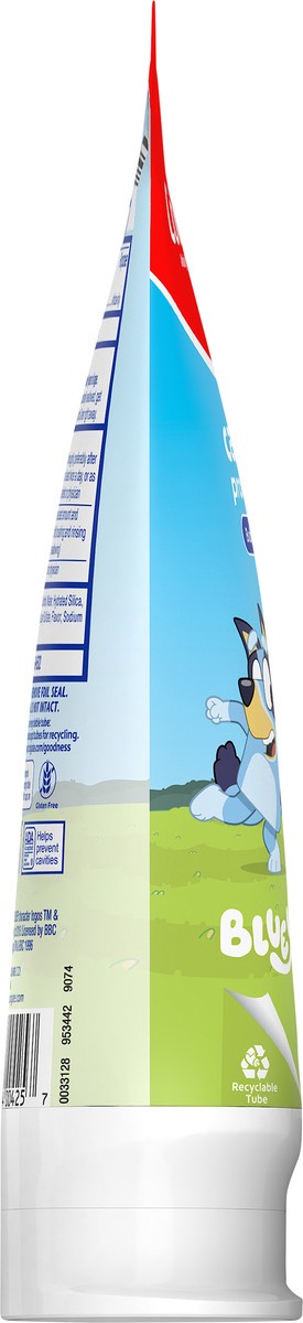 slide 6 of 8, Colgate Kids Bluey Toothpaste with Fluoride, Mild Bubble Fruit Flavor, 4.6 Oz., 4.6 oz