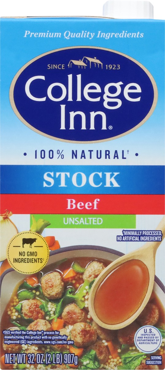 slide 6 of 9, College Inn Unsalted Beef Stock 32 oz, 