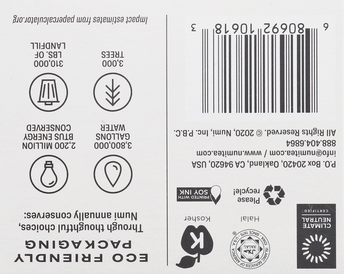 slide 4 of 9, Numi Bags Organic Throat Soother Herbal Tea 16 ea, 16 ct