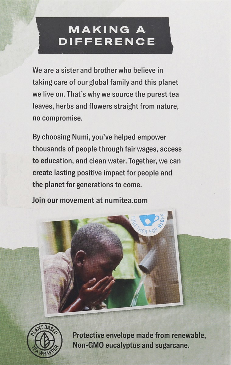 slide 5 of 9, Numi Bags Organic Throat Soother Herbal Tea 16 ea, 16 ct