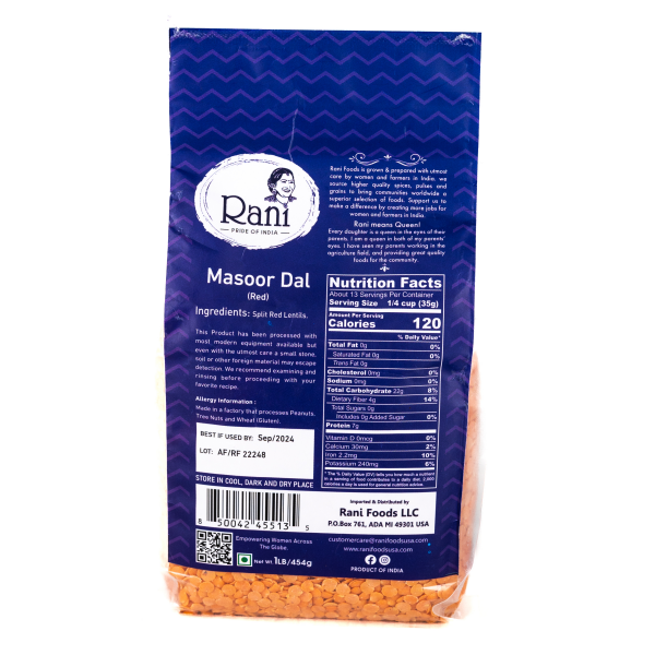 slide 7 of 7, Rani Massor Dal - 1 lb, 1 lb