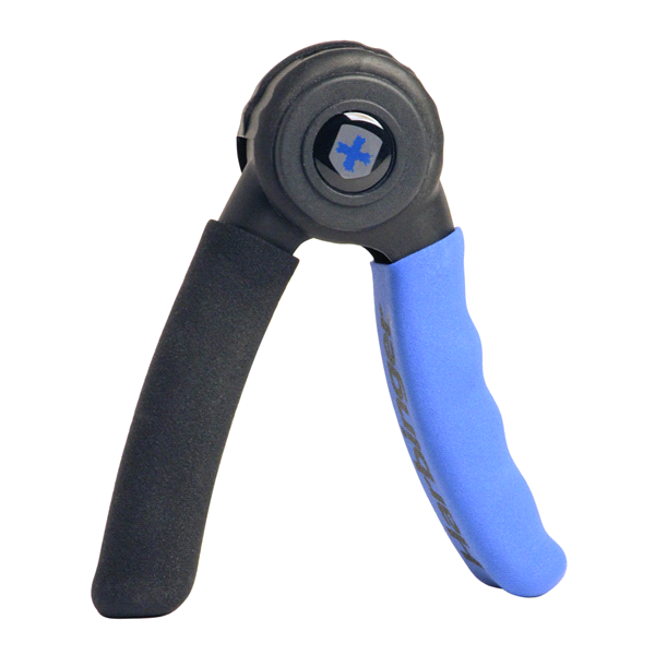 slide 1 of 1, Harbinger Power Grip, Black/Blue, 1 ct