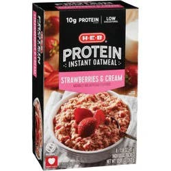 H-E-B Protein Strawberries & Cream Instant Oatmeal
