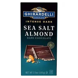 Ghirardelli Intense Dark Sea Salt Almond Dark Chocolate 3.5 oz