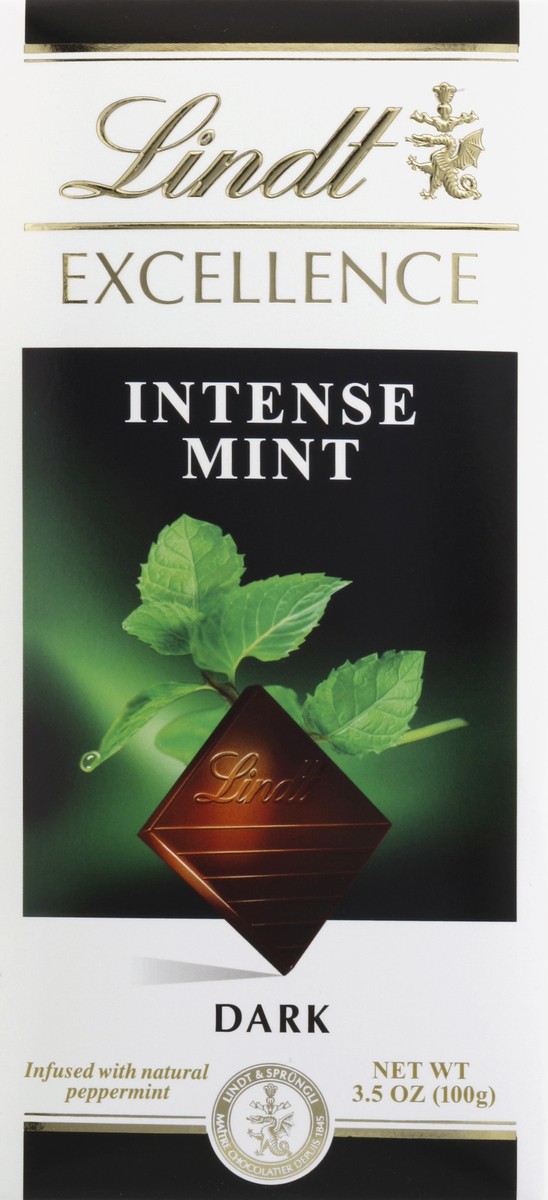 slide 5 of 5, Lindt Excellence Dark Intense Mint Bar, 3.5 oz