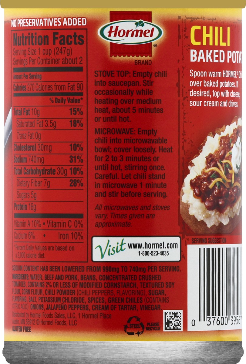 slide 6 of 6, Hormel Chili 19 oz, 19 oz