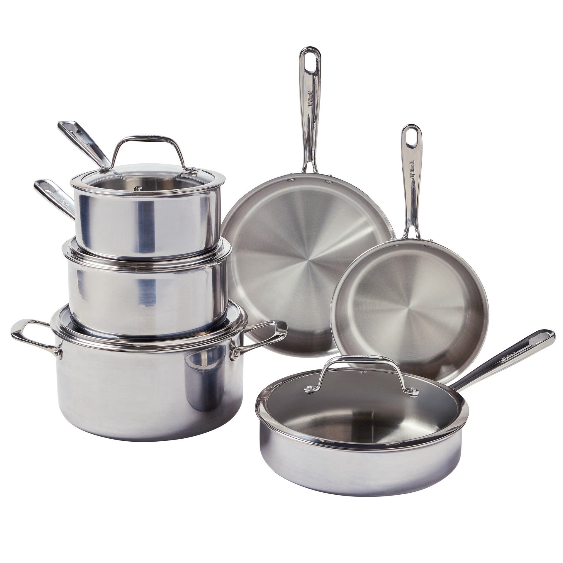 slide 1 of 1, T-fal Pro Tri-Ply Stainless Steel Set 1 Set, 1 ct