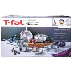 T-fal Pro Tri-Ply Stainless Steel Set 1 Set