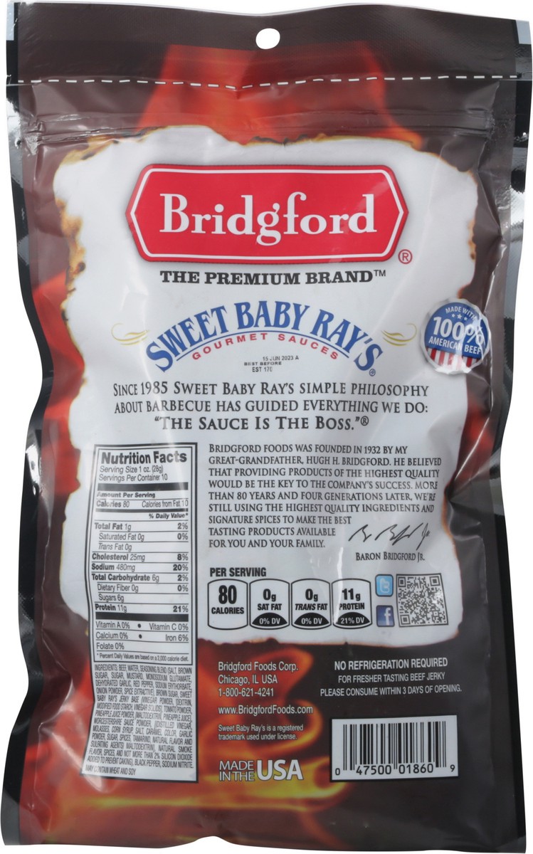 slide 9 of 9, Bridgford Peppered Beef Jerky 10 oz, 10 oz