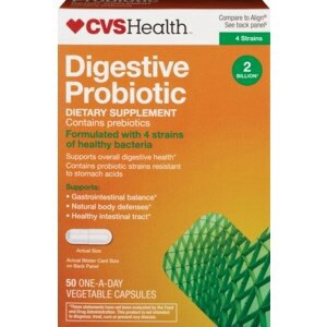 slide 1 of 1, CVS Health Cvs Digestive Probiotic Capsules, 50 Ct, 1 ct
