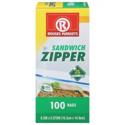 Rouses Markets Sandwich Zipper Bags 100 ea