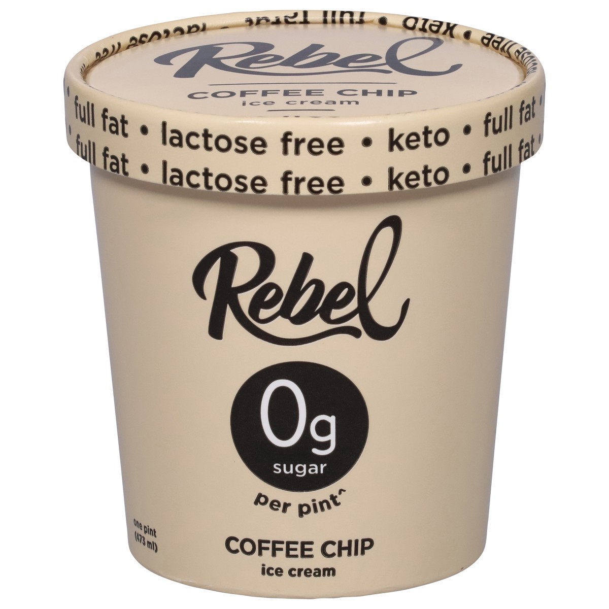 slide 1 of 9, Rebel Coffee Chip Ice Cream 1 pt, 1 pint