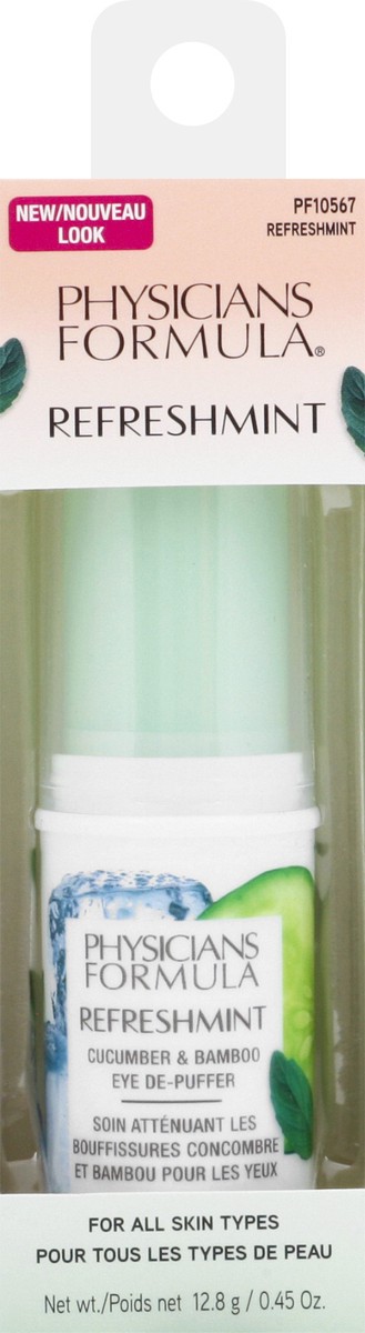 slide 2 of 9, Physicians Formula Refreshmint Cucumber & Bamboo Eye-De-Puffer 12.8 gr, 12.80 gram