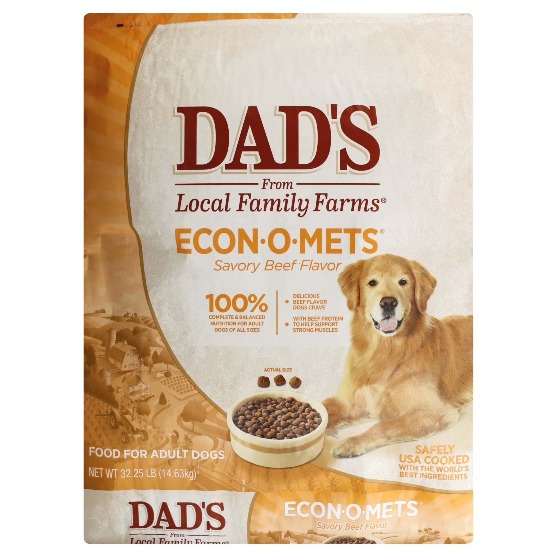 slide 1 of 1, Dad's Econ-O-Mets Dog Food, 32.25 liter
