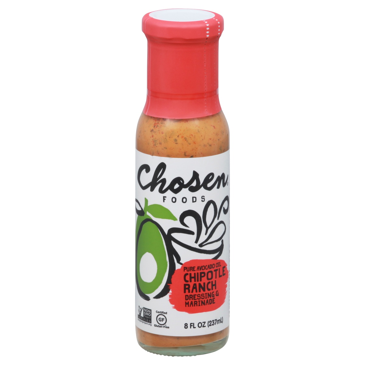 slide 1 of 1, Chosen Foods Chipotle Ranch Dressing & Marinade 8 fl oz, 8 fl oz