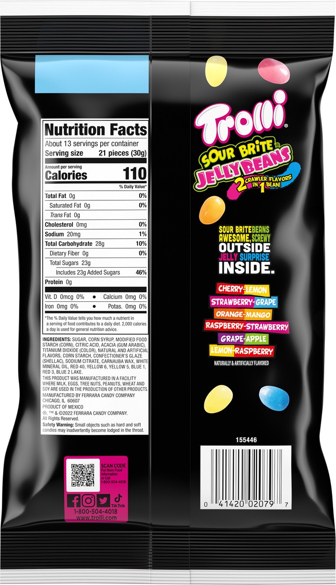 slide 11 of 13, Trolli Jelly Beans Sour Brite Candy 14 oz, 14 oz