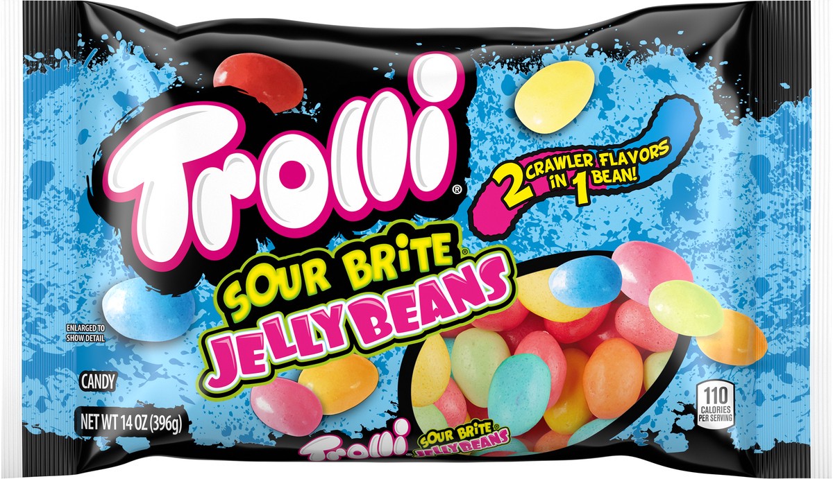 slide 4 of 13, Trolli Jelly Beans Sour Brite Candy 14 oz, 14 oz