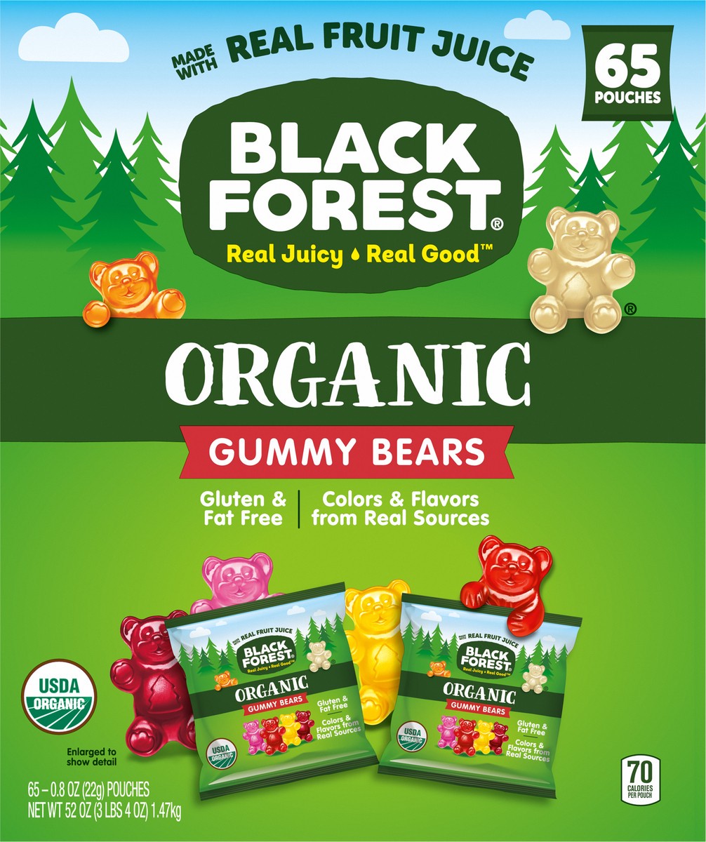 slide 6 of 9, Black Forest Organic Gummy Bears, 65 ct; 0.8 oz