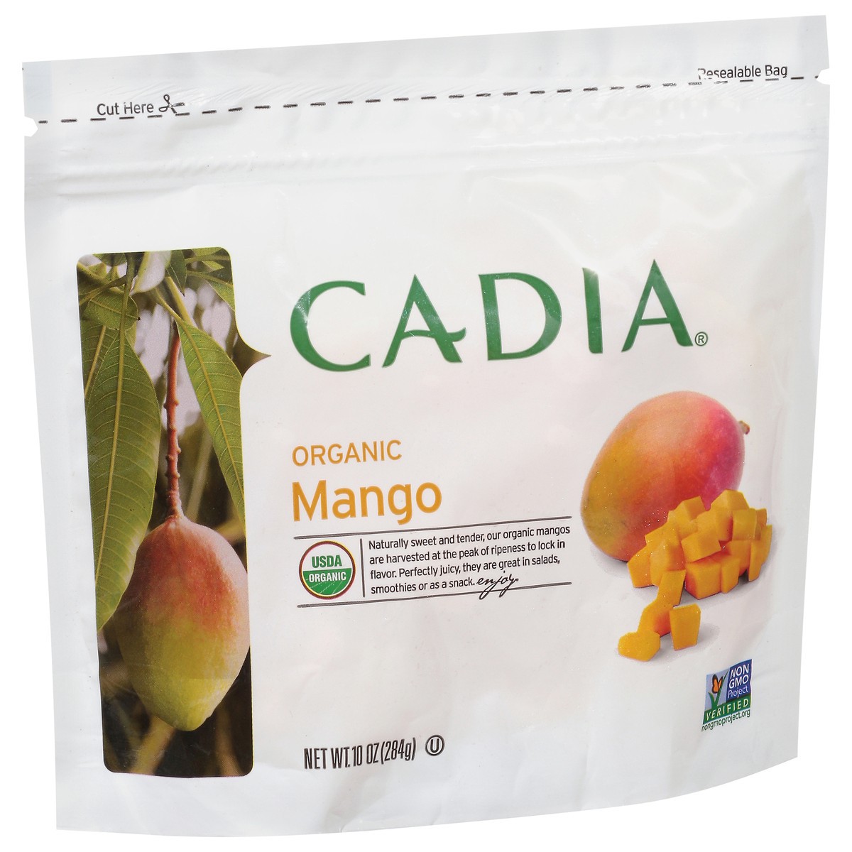 slide 5 of 9, Cadia Fruit Mango Og, 10 oz