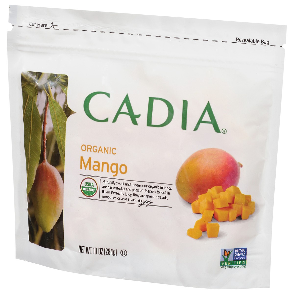 slide 6 of 9, Cadia Fruit Mango Og, 10 oz