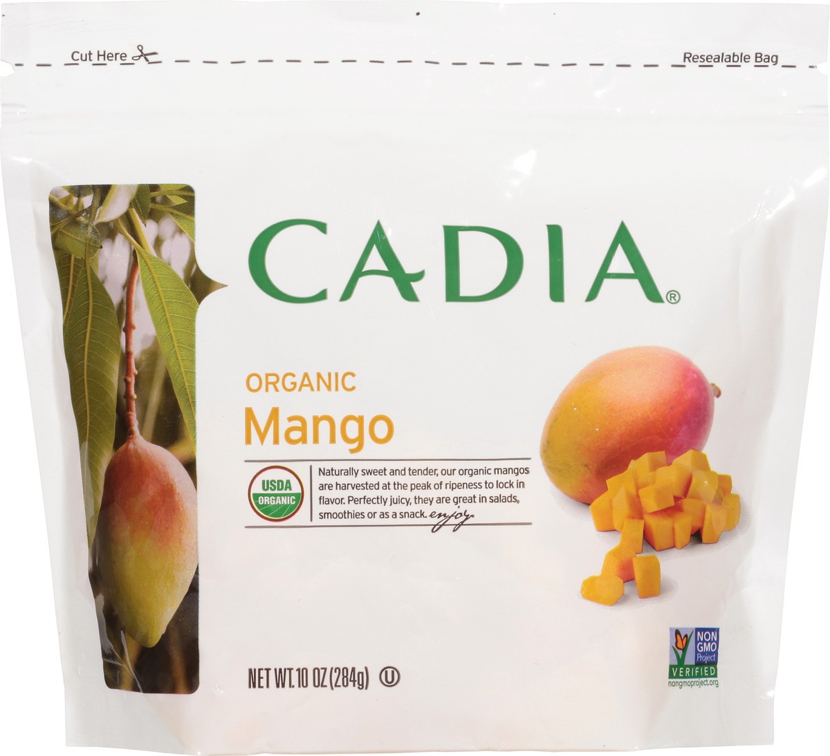 slide 7 of 9, Cadia Fruit Mango Og, 10 oz