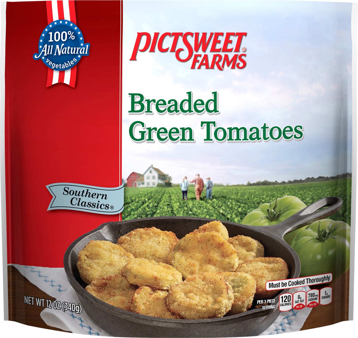 slide 3 of 3, PictSweet Farms Southern Classics Breaded Green Tomatoes, 12 oz