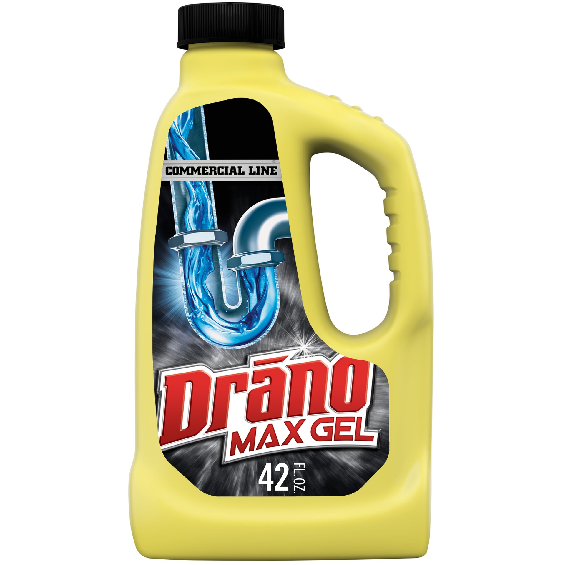 slide 1 of 7, Drano Commercial Max Gel Clog Remover, 42 oz