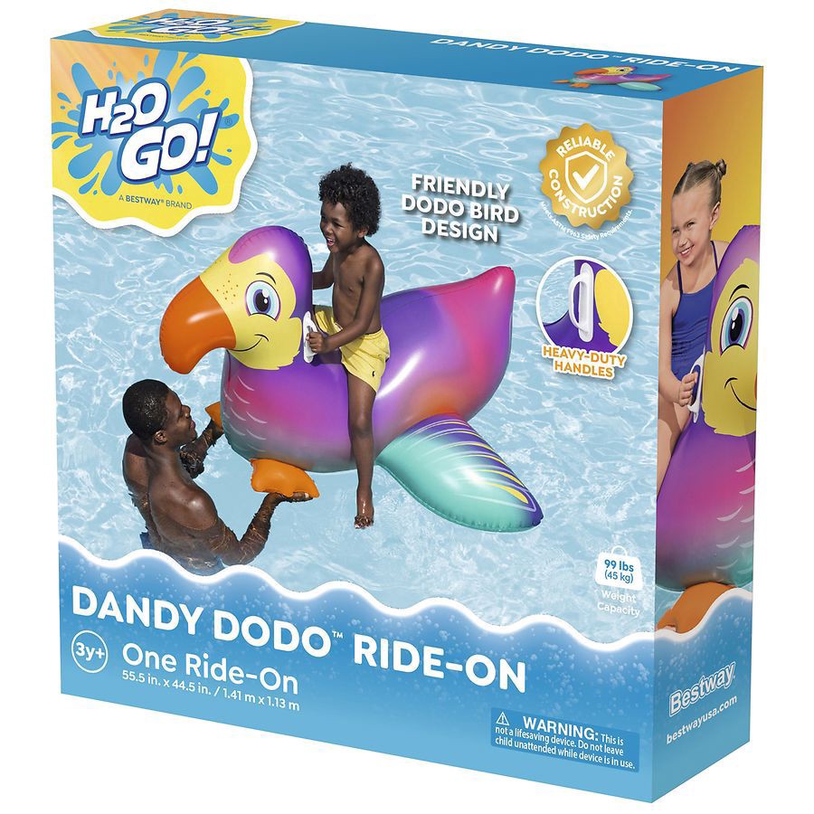 slide 1 of 1, Bestway H2Ogo Dodo Pool Ride On, 1 ct