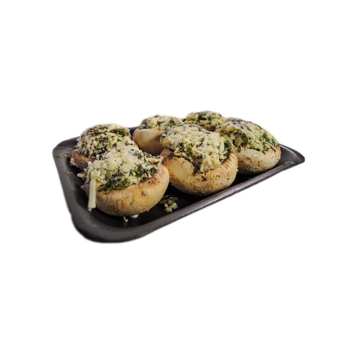 slide 1 of 1, Kwl Feta Spinach Stfd Mushrooms, per lb