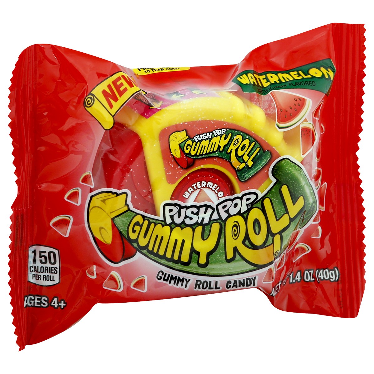 slide 8 of 11, Push Pop Gummy Roll Assorted Flavors Gummy Candy, 1.4 oz