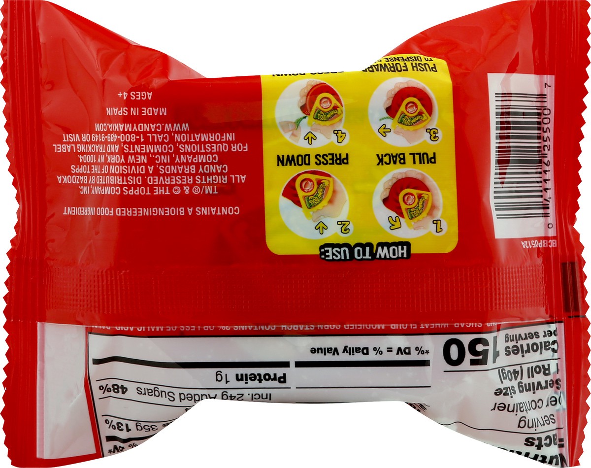 slide 9 of 11, Push Pop Gummy Roll Assorted Flavors Gummy Candy, 1.4 oz