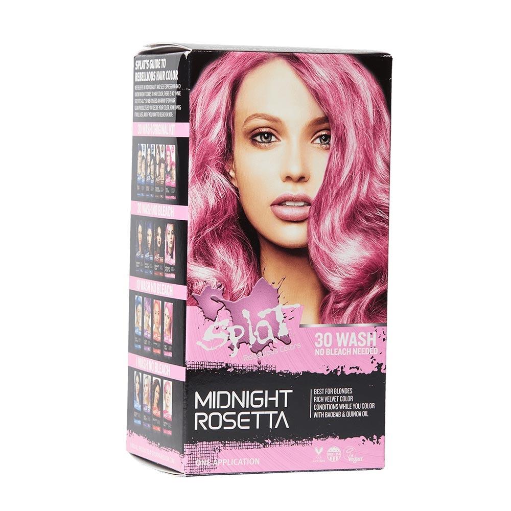 slide 1 of 4, Splat Semi Permanent Hair Color, Midnight Rosetta, 1 ct