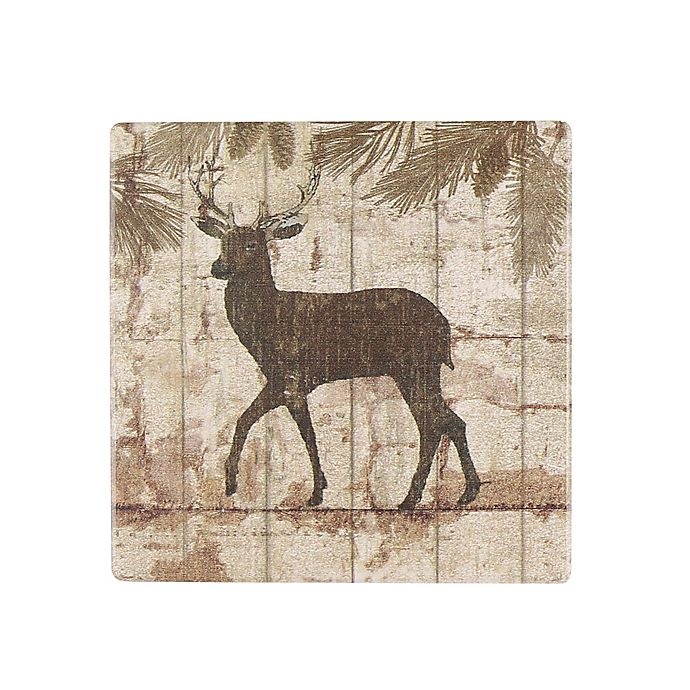 slide 1 of 1, Thirstystone Occasions Deer Crossing Square Coaster, 1 ct