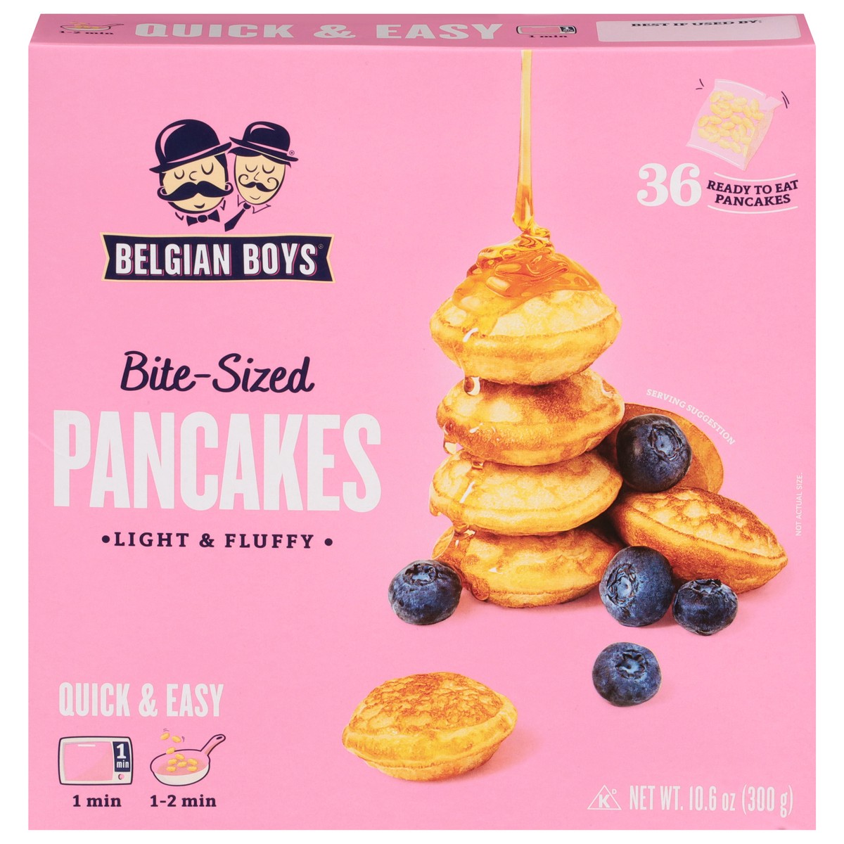slide 1 of 9, Belgian Boys Pancakes Bite-Sized 36 ea, 36 ct