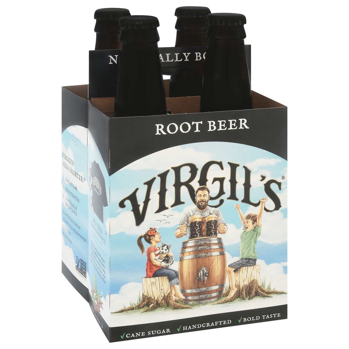 slide 7 of 12, Virgil's Root Beer 4 Bottles - 4 ct, 4 ct