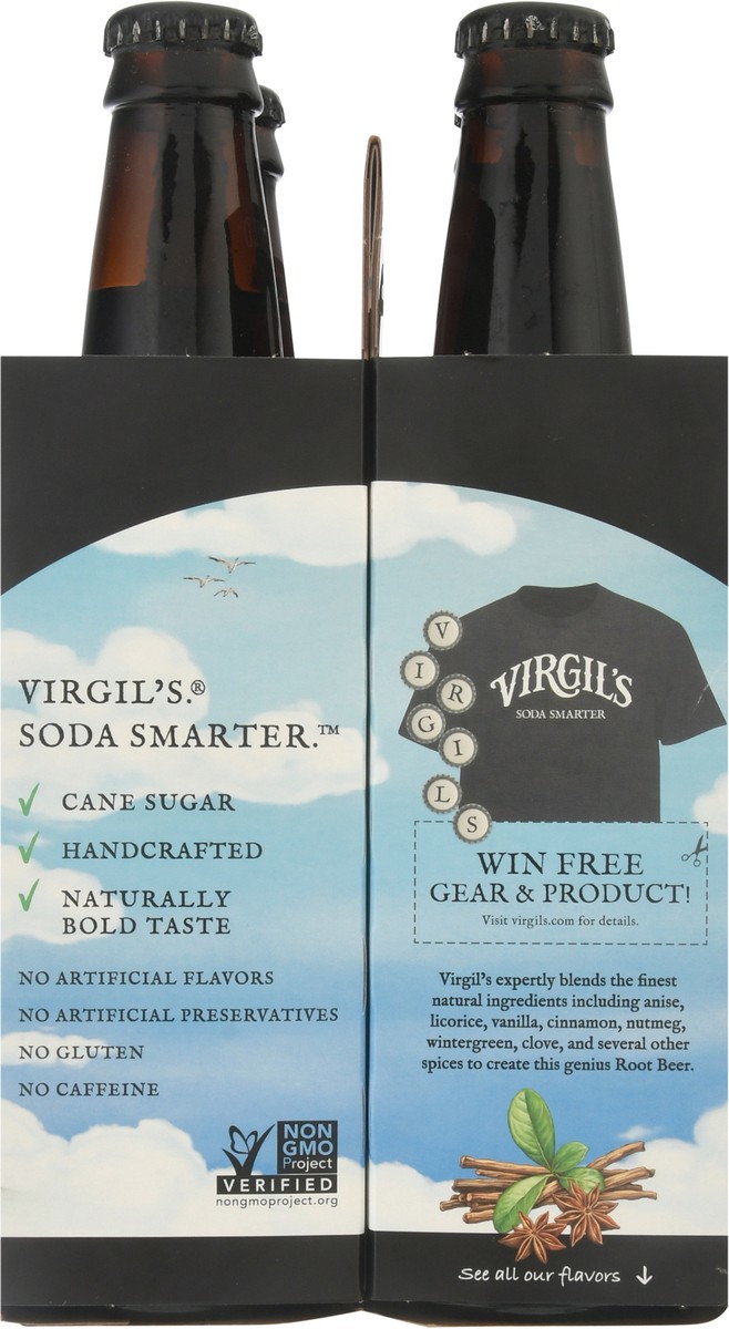 slide 10 of 12, Virgil's Root Beer 4 Bottles - 4 ct, 4 ct