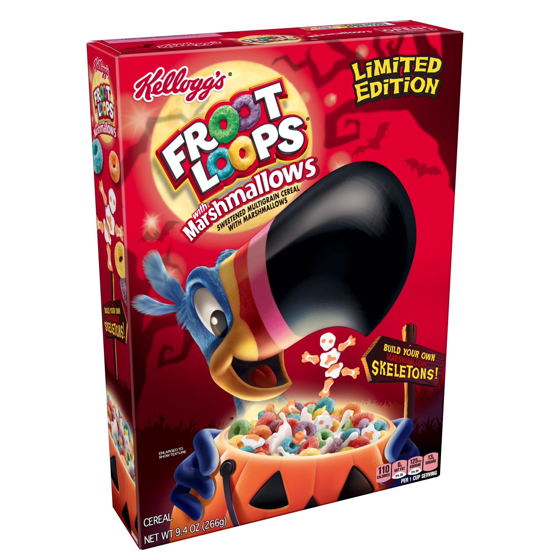 slide 1 of 7, Kellogg's Froot Loops Cereal With Marshmallows, 9.4 oz