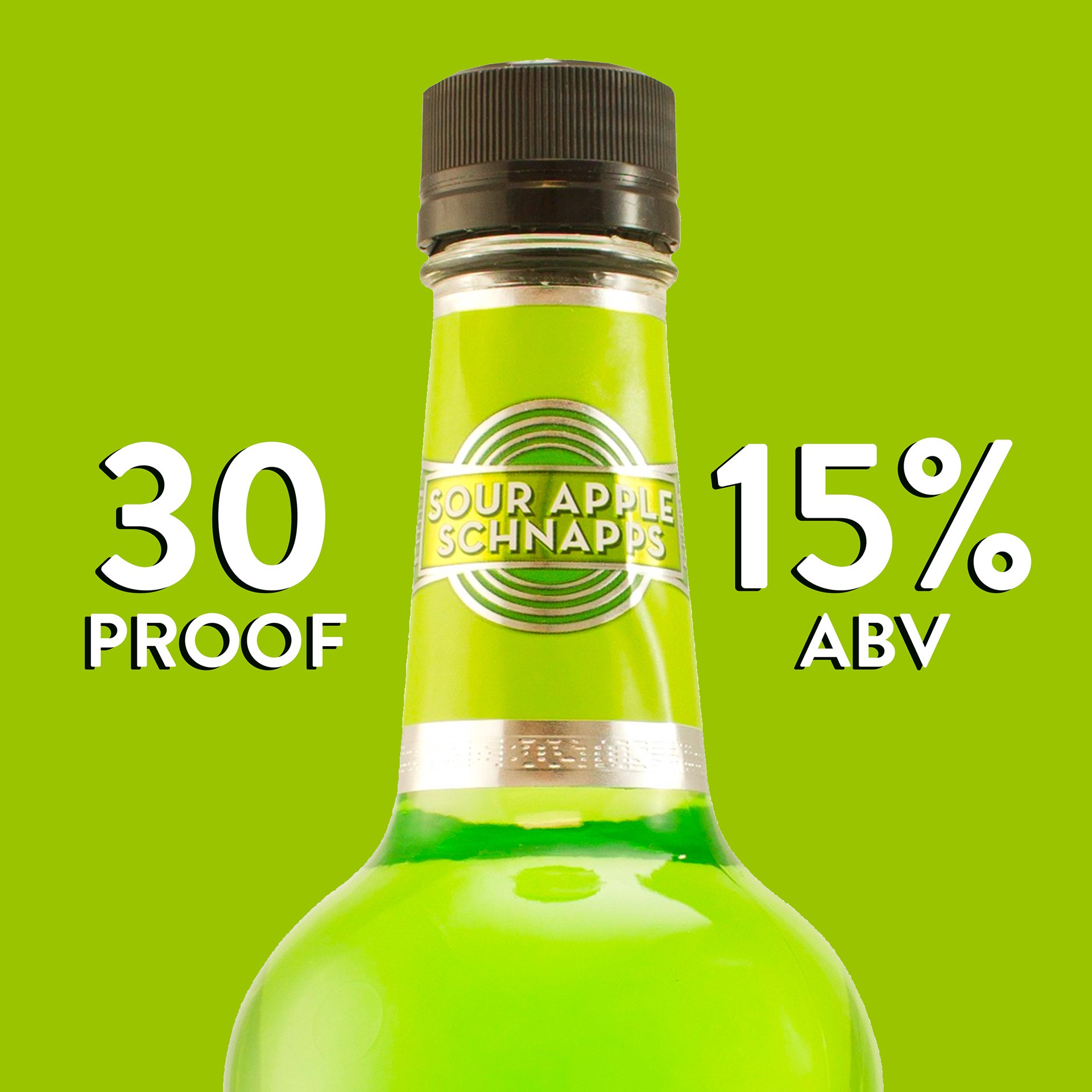 slide 3 of 5, Mr. Boston Sour Apple Schnapps Liqueur, 750ml Bottle, 30 Proof Spirits, 750 ml