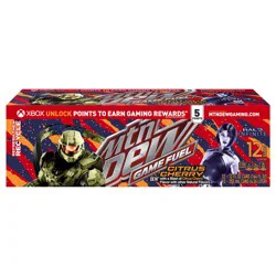 Mountain Dew Game Fuel Soda Citrus Cherry - 12 ct