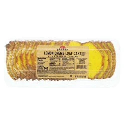 H-E-B Bakery Lemon Creme Loaf Cake with Streusel Topping