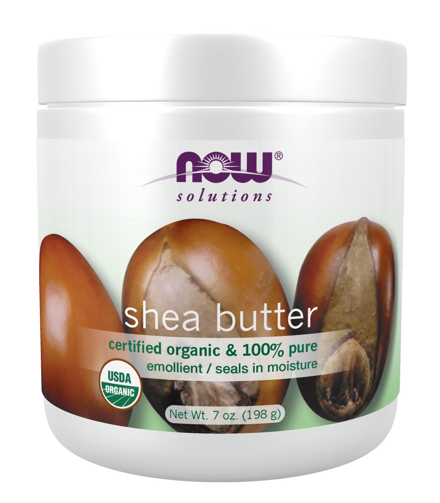 slide 1 of 7, NOW Solutions Shea Butter, Organic & Pure - 7 oz., 7 fl oz