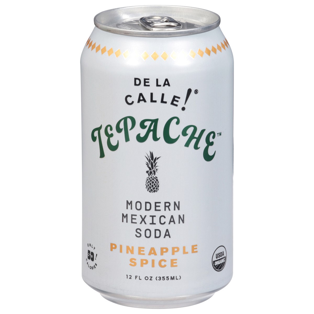 slide 1 of 9, De La Calle! Modern Mexican Pineapple Spice Soda 12 fl oz, 12 fl oz